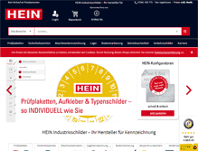 Tablet Screenshot of hein.eu
